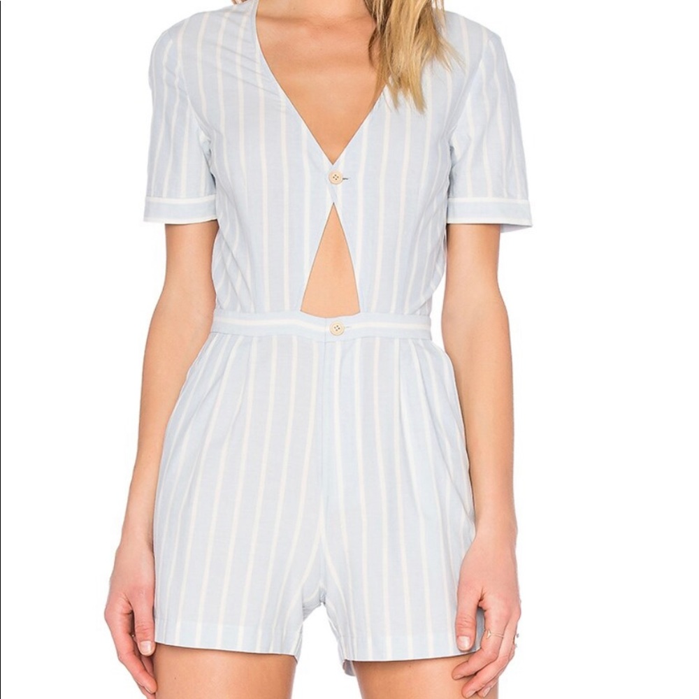 NEVER WORN: SAYLOR light blue romper